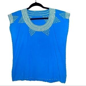 Tribal Handmade Embroidered Sleeveless Top